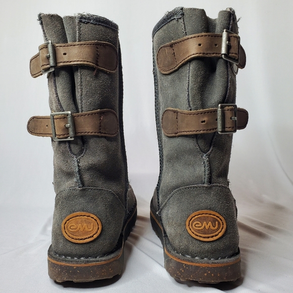 EMU Australia Women's Darlington Winter Boot Size 5 Slate Suede Sheepskin Comfy - Picture 3 of 12